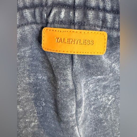 TALENTLESS Blue Sweatpants Relaxed Fit Joggers size L - Picture 5 of 9